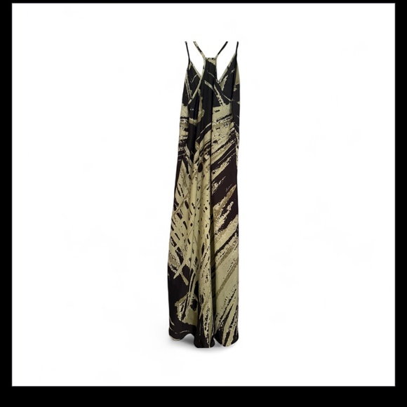 Ramona La Rue slip dress green animal print size Xs/S - Picture 1 of 3